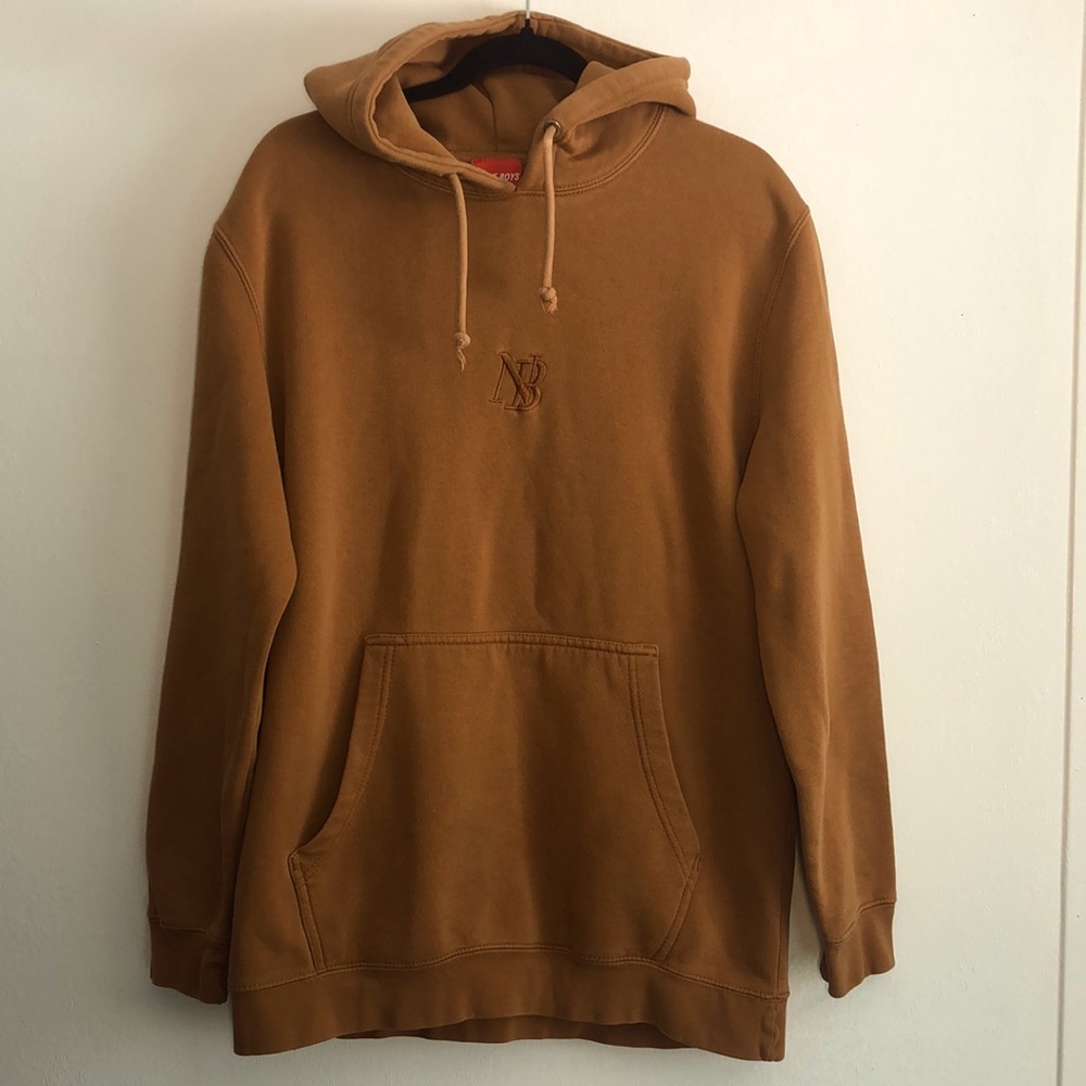 Nelk Boys Mens Size M Hoodie Orange Streetwear Weekend Casual Sweatshirt